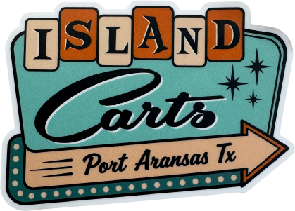 Island Carts Texas custom sticker